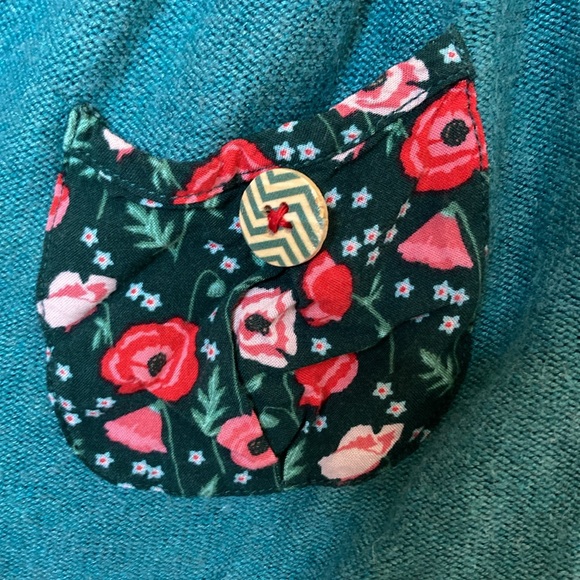 Matilda Jane Girls Size 6 Teal, with Sleeve Detail and Lace and Flowers - Picture 4 of 8